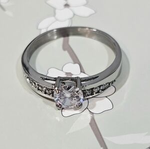 Cubic Zirconia Engagement Ring